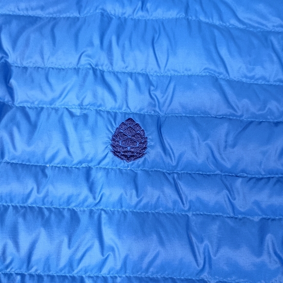 Stio Pinion Down Hooded Men's L Blue Goose Down Pertex Outdoors Puffer Jacket - Picture 10 of 13